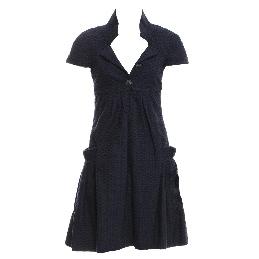 CHANEL Fall 2011 Navy Tweed Dress
